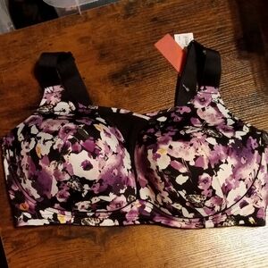 NWT LIVI 42DDD Gorgeous Purple level 2 Impact Padded Wirefree sports Bra